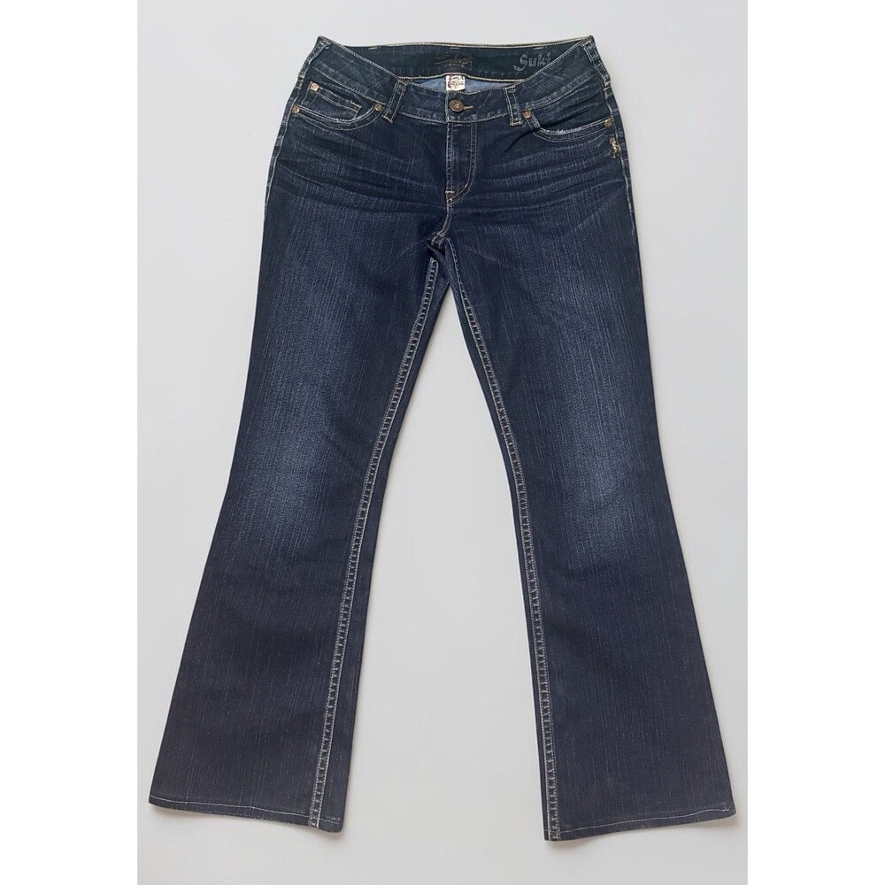 Silver Jeans Womens 31x31 Suki Bootcut Dark Wash Mid Rise Stretch